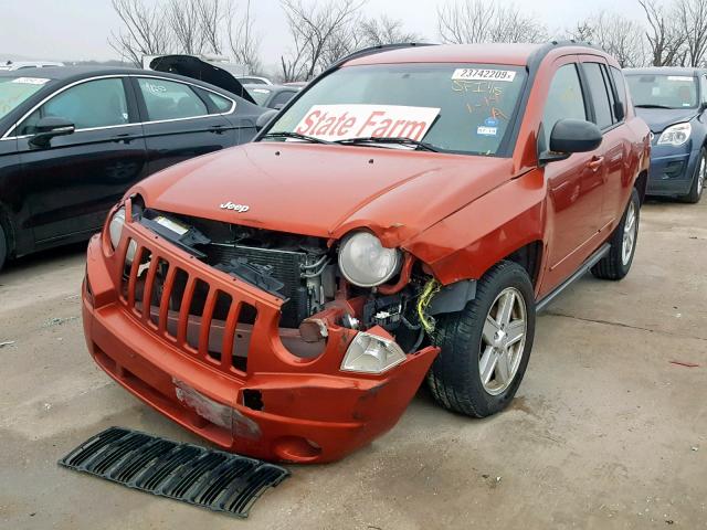 1J4NT4FB2AD612007 - 2010 JEEP COMPASS SP ORANGE photo 2