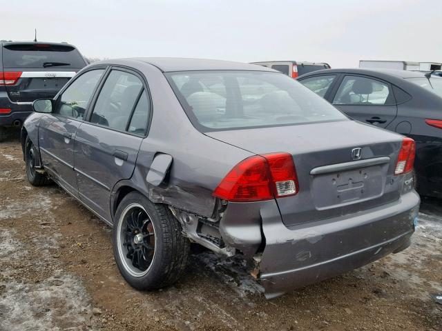 1HGES16355L019898 - 2005 HONDA CIVIC DX V GRAY photo 3