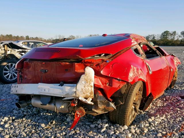 JN1AZ4EH1EM637045 - 2014 NISSAN 370Z BASE RED photo 4