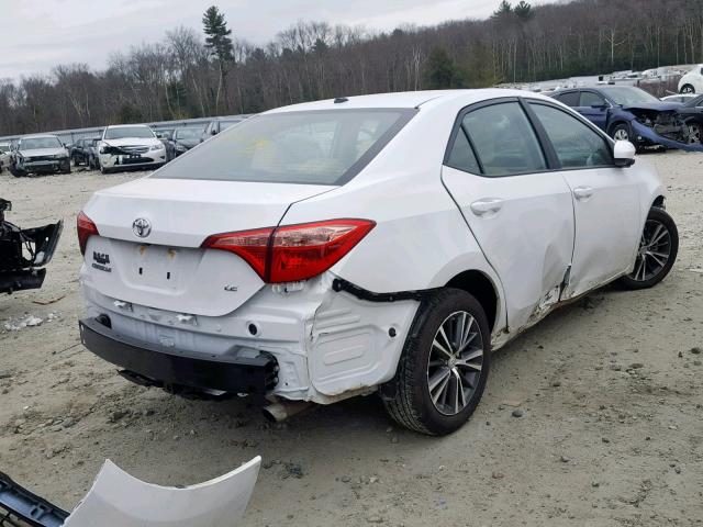 2T1BURHE5JC122751 - 2018 TOYOTA COROLLA L WHITE photo 4