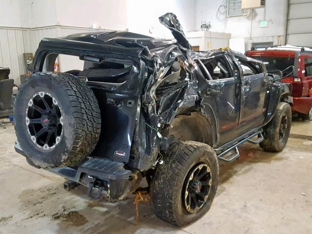 5GTDN13E478153551 - 2007 HUMMER H3 BLACK photo 4