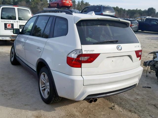 WBXPA93416WG92134 - 2006 BMW X3 3.0I WHITE photo 3