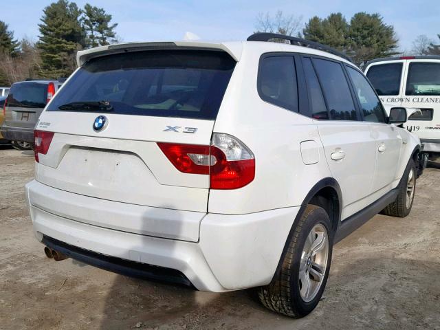 WBXPA93416WG92134 - 2006 BMW X3 3.0I WHITE photo 4