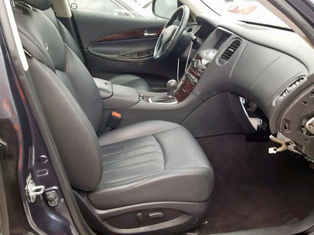 JN1AJ0HR1AM756695 - 2010 INFINITI EX35 BASE GRAY photo 5