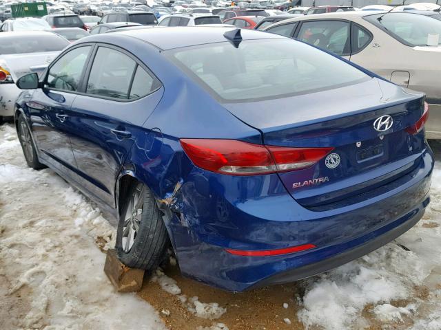 5NPD84LF1HH064757 - 2017 HYUNDAI ELANTRA BLUE photo 9