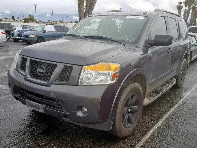 5N1AA0ND0CN610769 - 2012 NISSAN ARMADA SV CHARCOAL photo 2