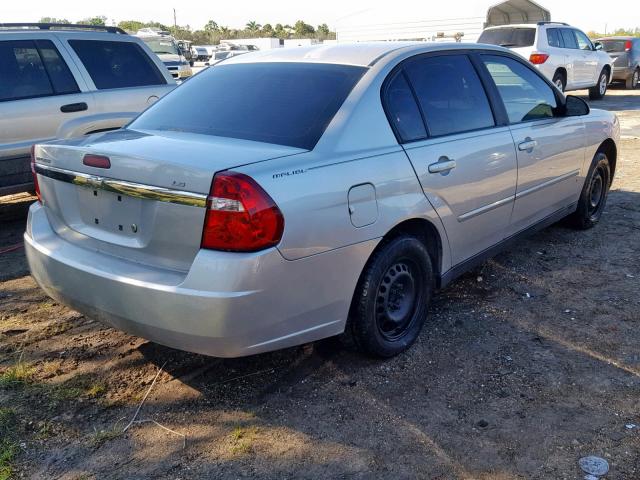 1G1ZS58F87F211535 - 2007 CHEVROLET MALIBU LS ვერცხლისფერი ფოტო 4