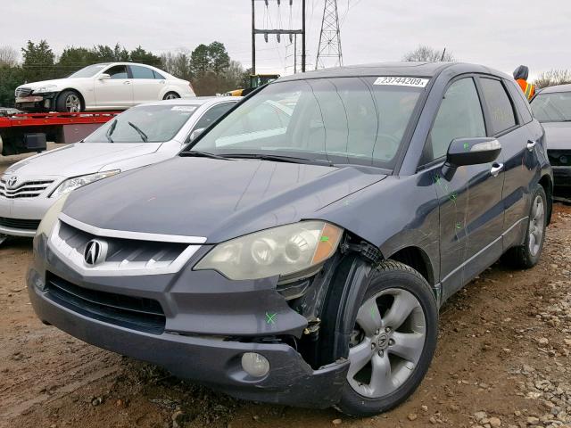 5J8TB18257A017417 - 2007 ACURA RDX CHARCOAL photo 2