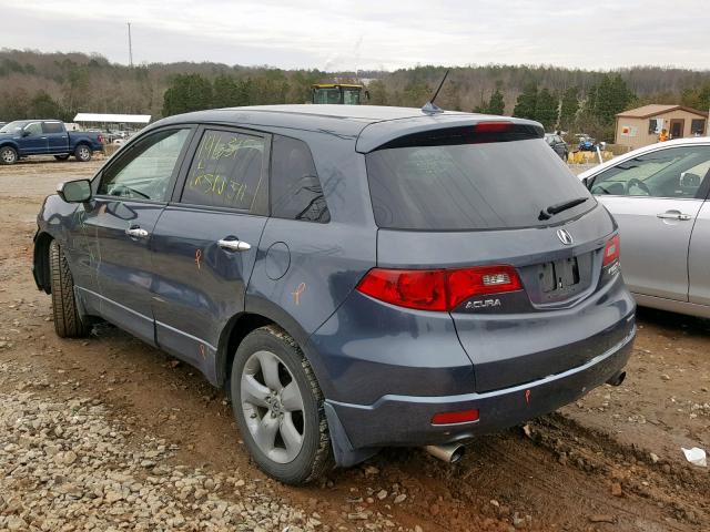 5J8TB18257A017417 - 2007 ACURA RDX CHARCOAL photo 3