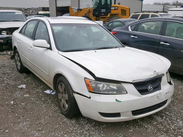 5NPET46F38H327023 - 2008 HYUNDAI SONATA GLS WHITE photo 1