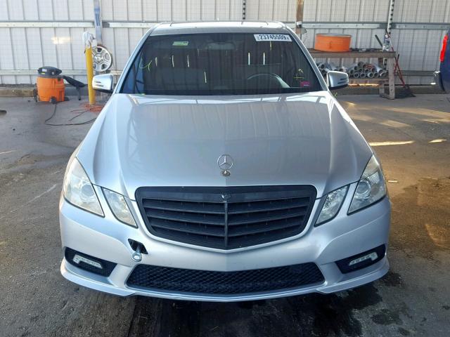 WDDHF5GB9BA294149 - 2011 MERCEDES-BENZ E 350 SILVER photo 9