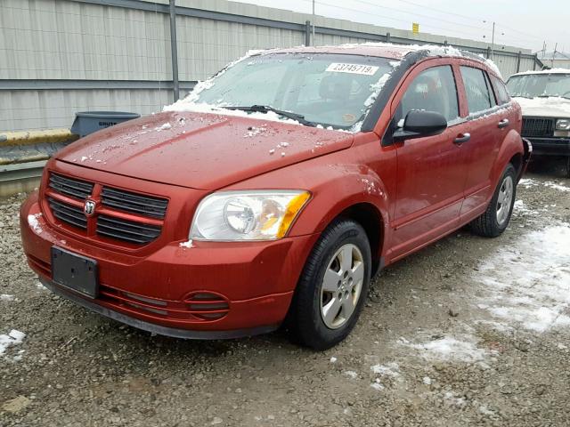 1B3HB28B77D568832 - 2007 DODGE CALIBER RED photo 2