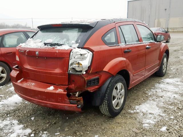 1B3HB28B77D568832 - 2007 DODGE CALIBER RED photo 4