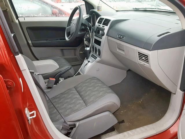 1B3HB28B77D568832 - 2007 DODGE CALIBER RED photo 5