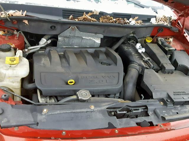 1B3HB28B77D568832 - 2007 DODGE CALIBER RED photo 7