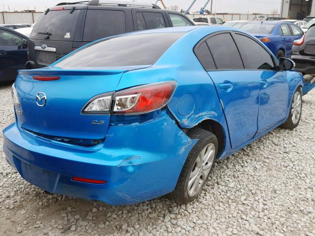 JM1BL1S5XA1221387 - 2010 MAZDA 3 S BLUE photo 4