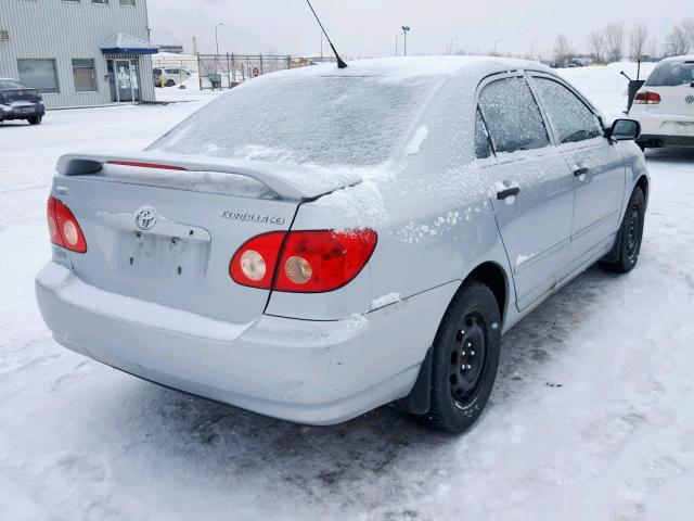 2T1BR32EX5C898435 - 2005 TOYOTA COROLLA CE SILVER photo 4