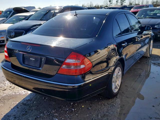 WDBUF56J76A790623 - 2006 MERCEDES-BENZ E 350 BLACK photo 4