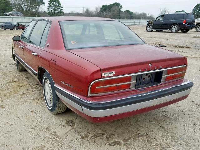 1G4CW53L4N1642281 - 1992 BUICK PARK AVENU RED photo 3