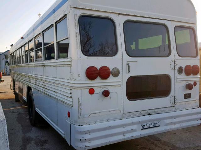 1BAAGCPA31F097753 - 2001 BLUE BIRD SCHOOL BUS WHITE photo 3