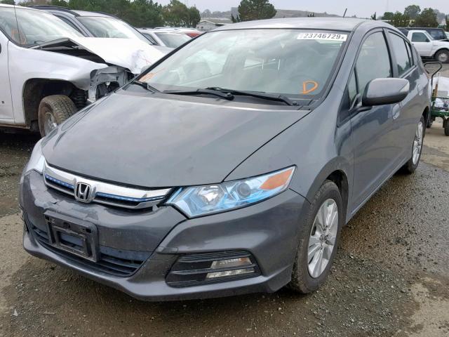 JHMZE2H79DS004045 - 2013 HONDA INSIGHT EX GRAY photo 2