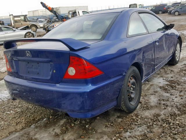 1HGEM21555L810571 - 2005 HONDA CIVIC LX BLUE photo 4