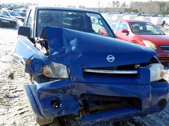 1N6DD26S12C353226 - 2002 NISSAN FRONTIER K BLUE photo 9