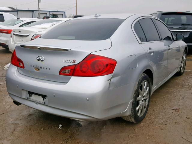 JN1CV6AR7CM973455 - 2012 INFINITI G37 SILVER photo 4