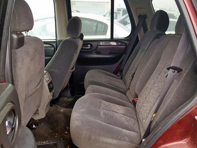 1GKDT13S352159834 - 2005 GMC ENVOY MAROON photo 6