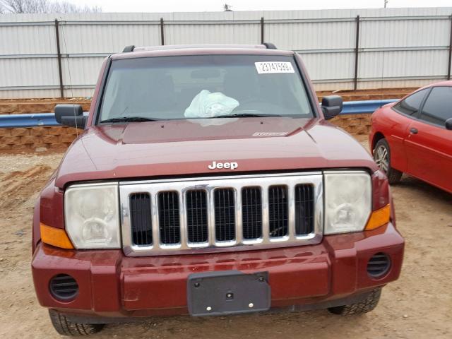 1J8HH48K69C500337 - 2009 JEEP COMMANDER Tünd qırmızı foto 10