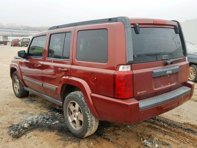 1J8HH48K69C500337 - 2009 JEEP COMMANDER Tünd qırmızı foto 3