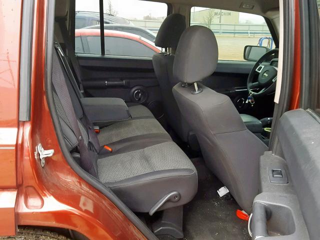 1J8HH48K69C500337 - 2009 JEEP COMMANDER Tünd qırmızı foto 6