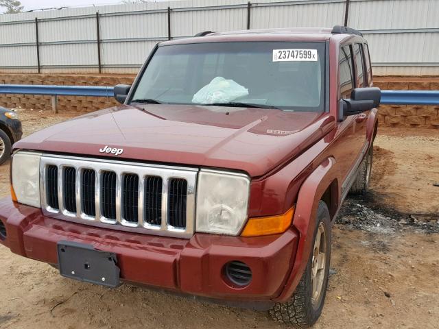 1J8HH48K69C500337 - 2009 JEEP COMMANDER Tünd qırmızı foto 9