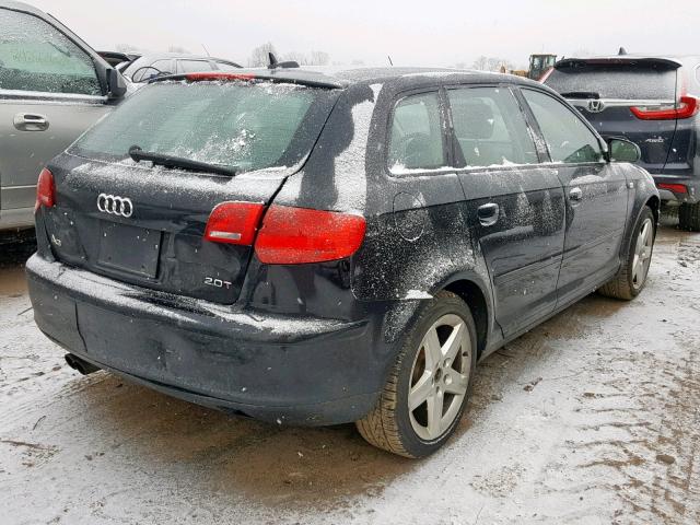 WAUHF68P26A000345 - 2006 AUDI A3 2 BLACK photo 4