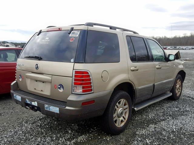 4M2ZU66K43ZJ53563 - 2003 MERCURY MOUNTAINEE TAN photo 4