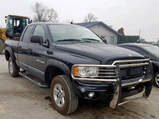 1D7HU18D65S129799 - 2005 DODGE RAM 1500 S BLACK photo 1