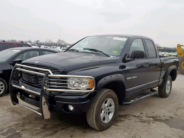 1D7HU18D65S129799 - 2005 DODGE RAM 1500 S BLACK photo 2