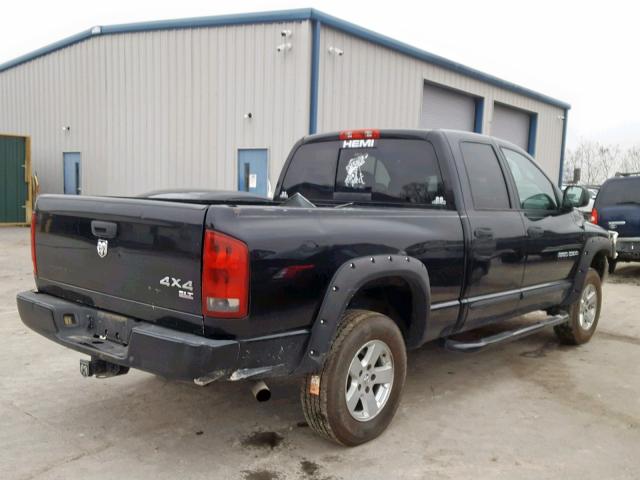 1D7HU18D65S129799 - 2005 DODGE RAM 1500 S BLACK photo 4