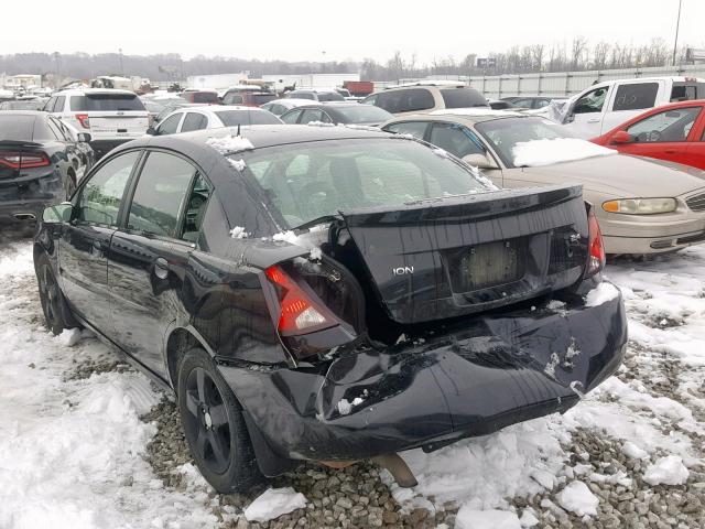 1G8AL58B86Z16334 - 2006 SATURN ION LEVEL BLACK photo 3