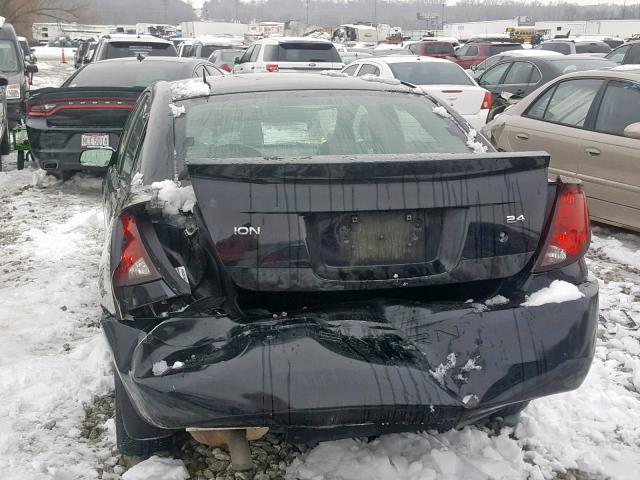 1G8AL58B86Z16334 - 2006 SATURN ION LEVEL BLACK photo 9