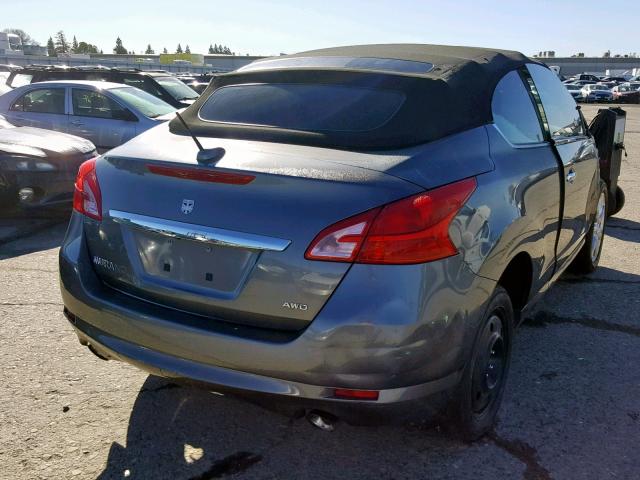 JN8AZ1FY8EW300374 - 2014 NISSAN MURANO CRO GRAY photo 4