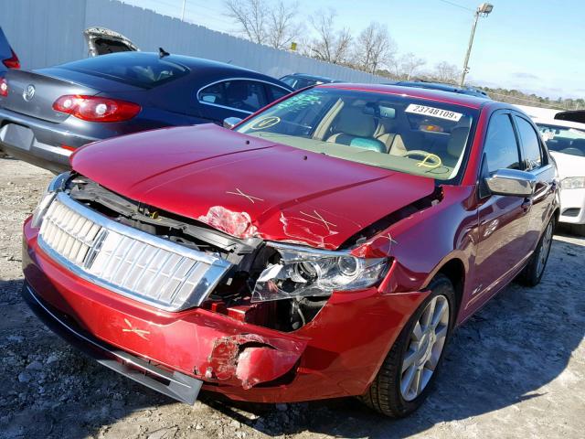 3LNHM26T79R605467 - 2009 LINCOLN MKZ RED photo 2