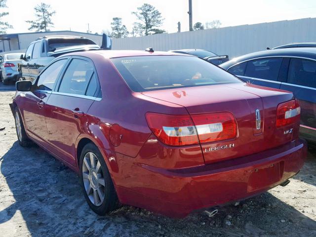 3LNHM26T79R605467 - 2009 LINCOLN MKZ RED photo 3