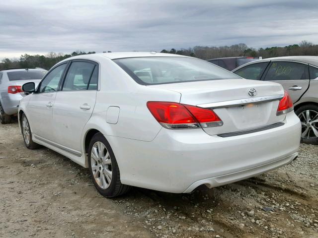 4T1BK3DB3CU441257 - 2012 TOYOTA AVALON BAS WHITE photo 3