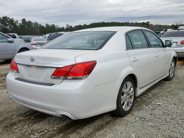 4T1BK3DB3CU441257 - 2012 TOYOTA AVALON BAS WHITE photo 4