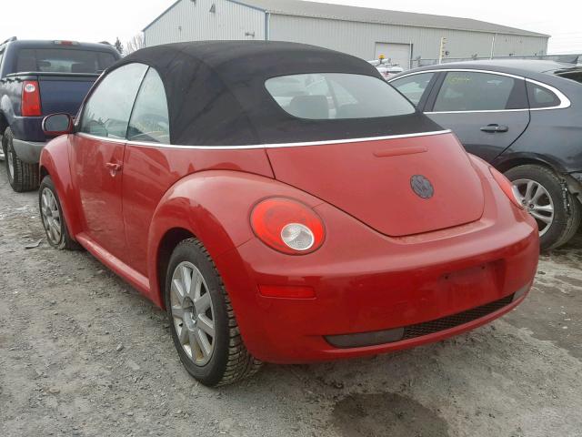 3VWRF21Y97M401265 - 2007 VOLKSWAGEN NEW BEETLE Qırmızı foto 3