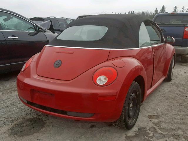 3VWRF21Y97M401265 - 2007 VOLKSWAGEN NEW BEETLE Qırmızı foto 4