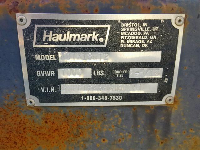 16HPB18236G080051 - 2005 HAUL CARGO TRAI 白色 照片 10