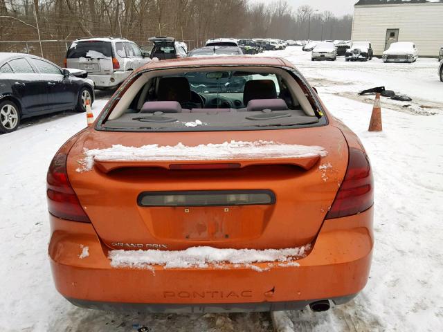 2G2WP522951178801 - 2005 PONTIAC GRAND PRIX ORANGE photo 9