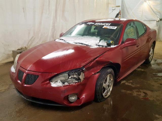 2G2WP522541229273 - 2004 PONTIAC GRAND PRIX MAROON photo 2